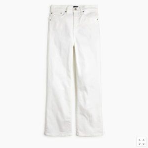 J.Crew White Slim Wide Leg Jeans